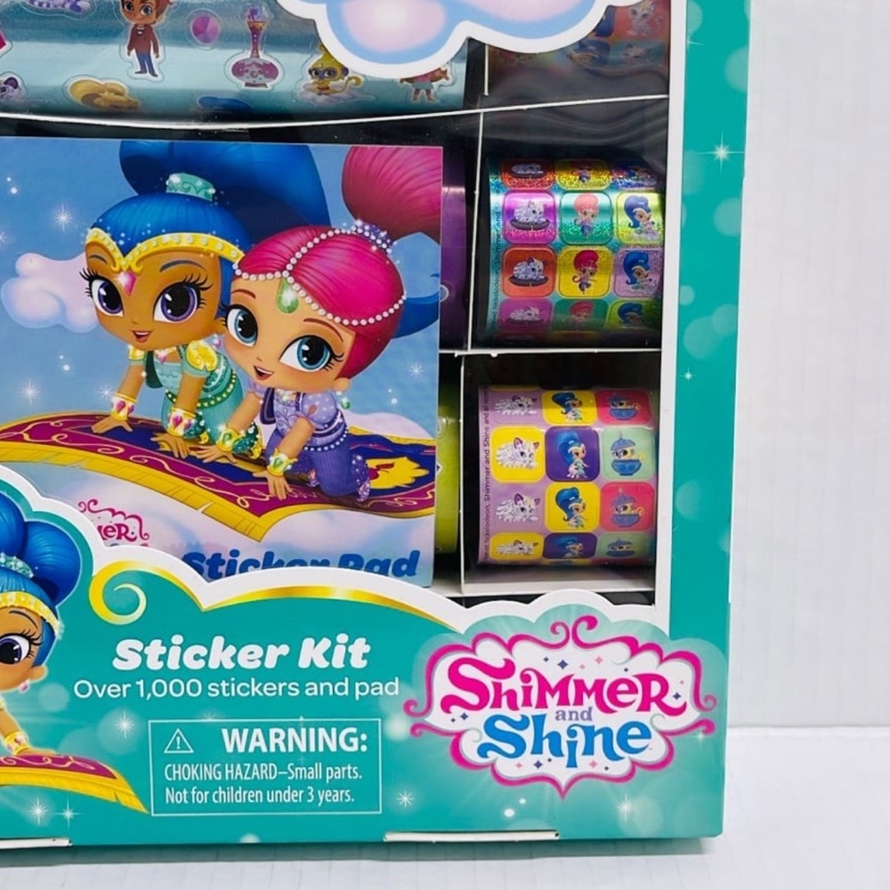 Nickelodeon Shimmer and Shine Stickers Kit Box and Pad / 1,000+ Stickers - Picture 4 of 7